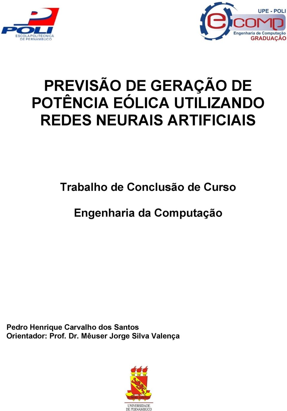 Curso Engenharia da Computação Pedro Henrique