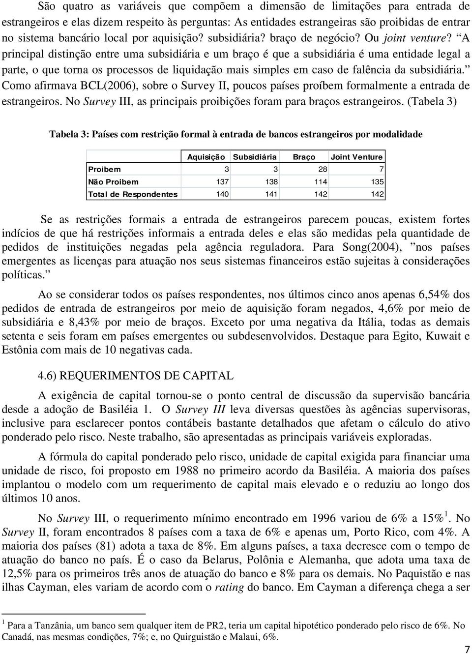 A principal distinção entre uma subsidiária e um braço é que a subsidiária é uma entidade legal a parte, o que torna os processos de liquidação mais simples em caso de falência da subsidiária.