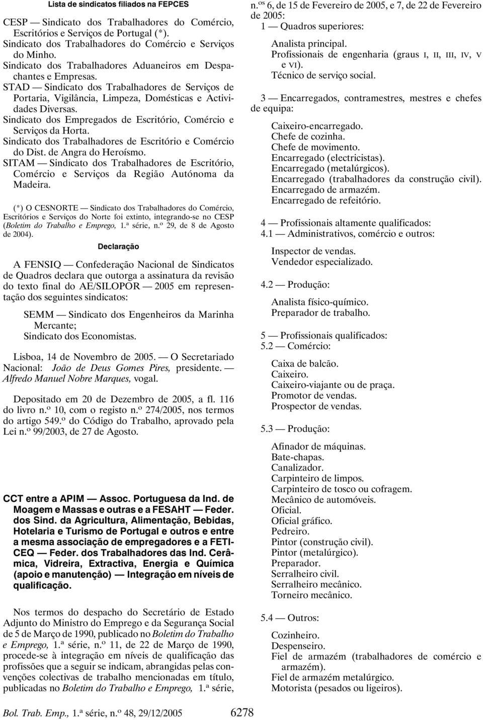 Sindicato dos Empregados de Escritório, Comércio e Serviços da Horta. Sindicato dos Trabalhadores de Escritório e Comércio do Dist. de Angra do Heroísmo.