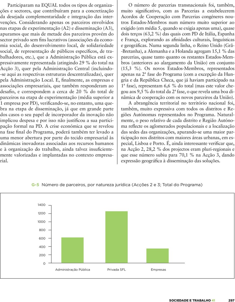 da economia social, do desenvolvimento local, de solidariedade social, de representação de públicos específicos, de trabalhadores, etc.