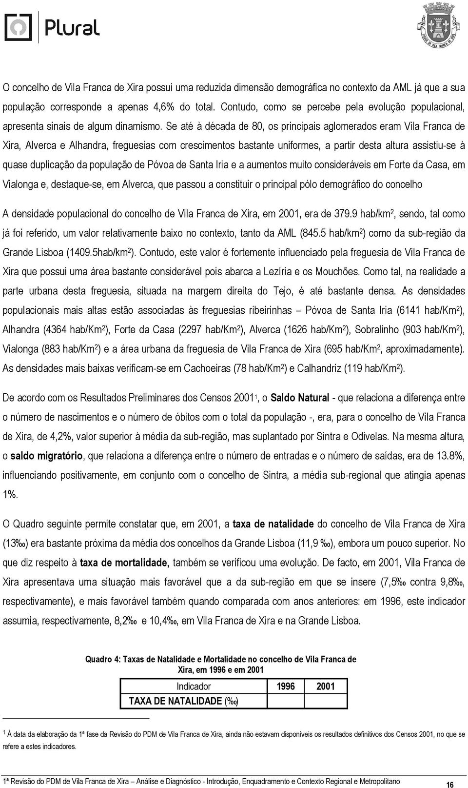 Se até à década de 80, os principais aglomerados eram Vila Franca de Xira, Alverca e Alhandra, freguesias com crescimentos bastante uniformes, a partir desta altura assistiu-se à quase duplicação da