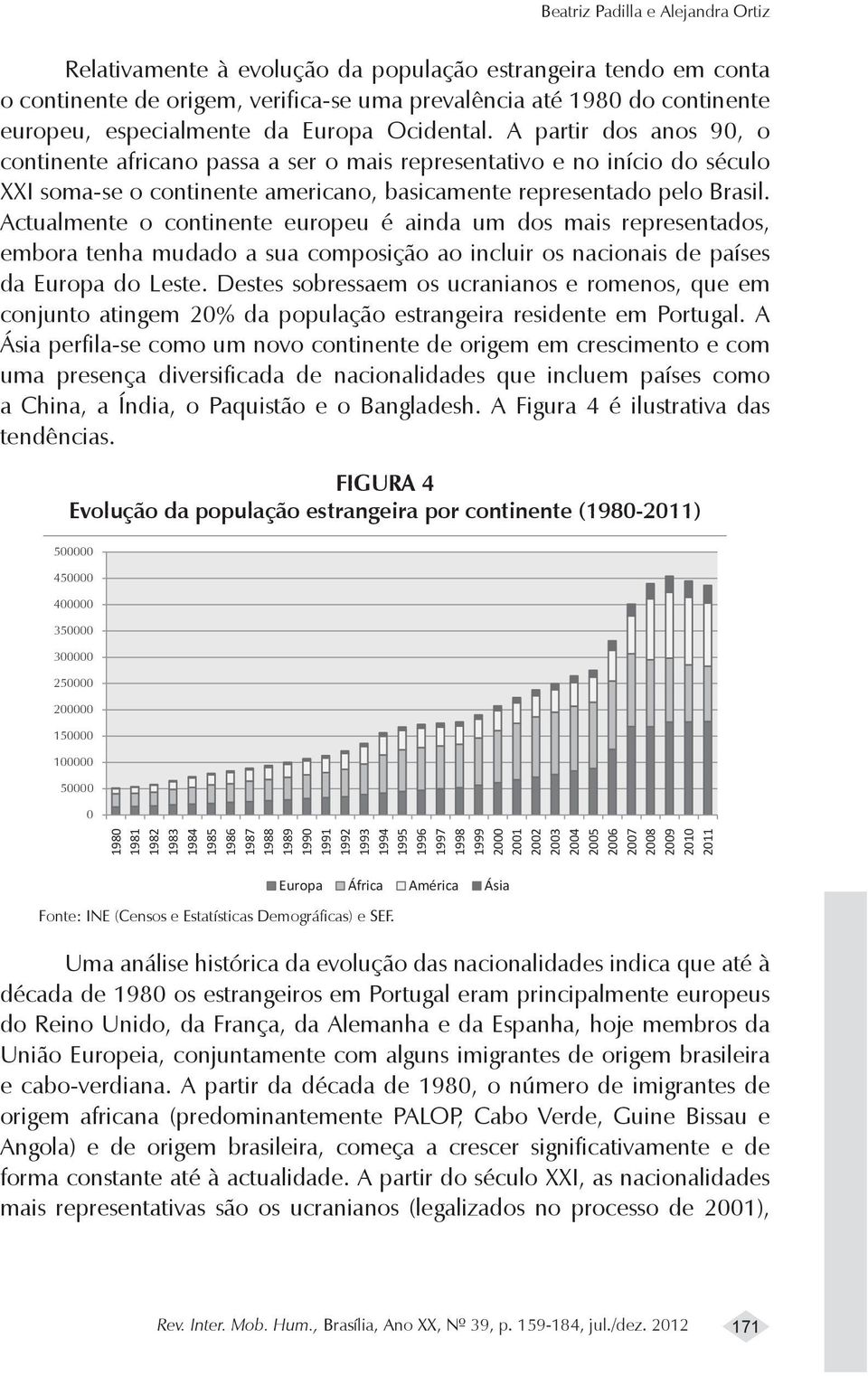 Actualmente o continente europeu é ainda um dos mais representados, embora tenha mudado a sua composição ao incluir os nacionais de países da Europa do Leste.