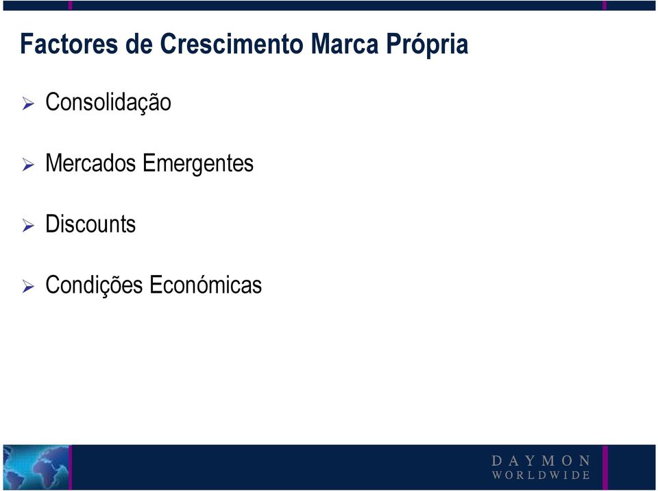 Consolidação Mercados