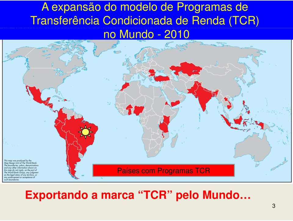 (TCR) no Mundo - 2010 Países com