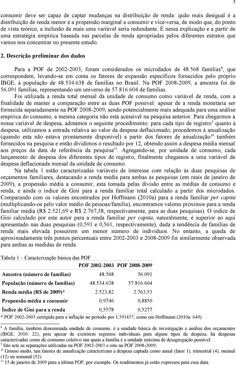 É nessa explcação e a partr de uma estratéga empírca baseada nas parcelas de renda apropradas pelos dferentes estratos que vamos nos concentrar no presente estudo. 2.