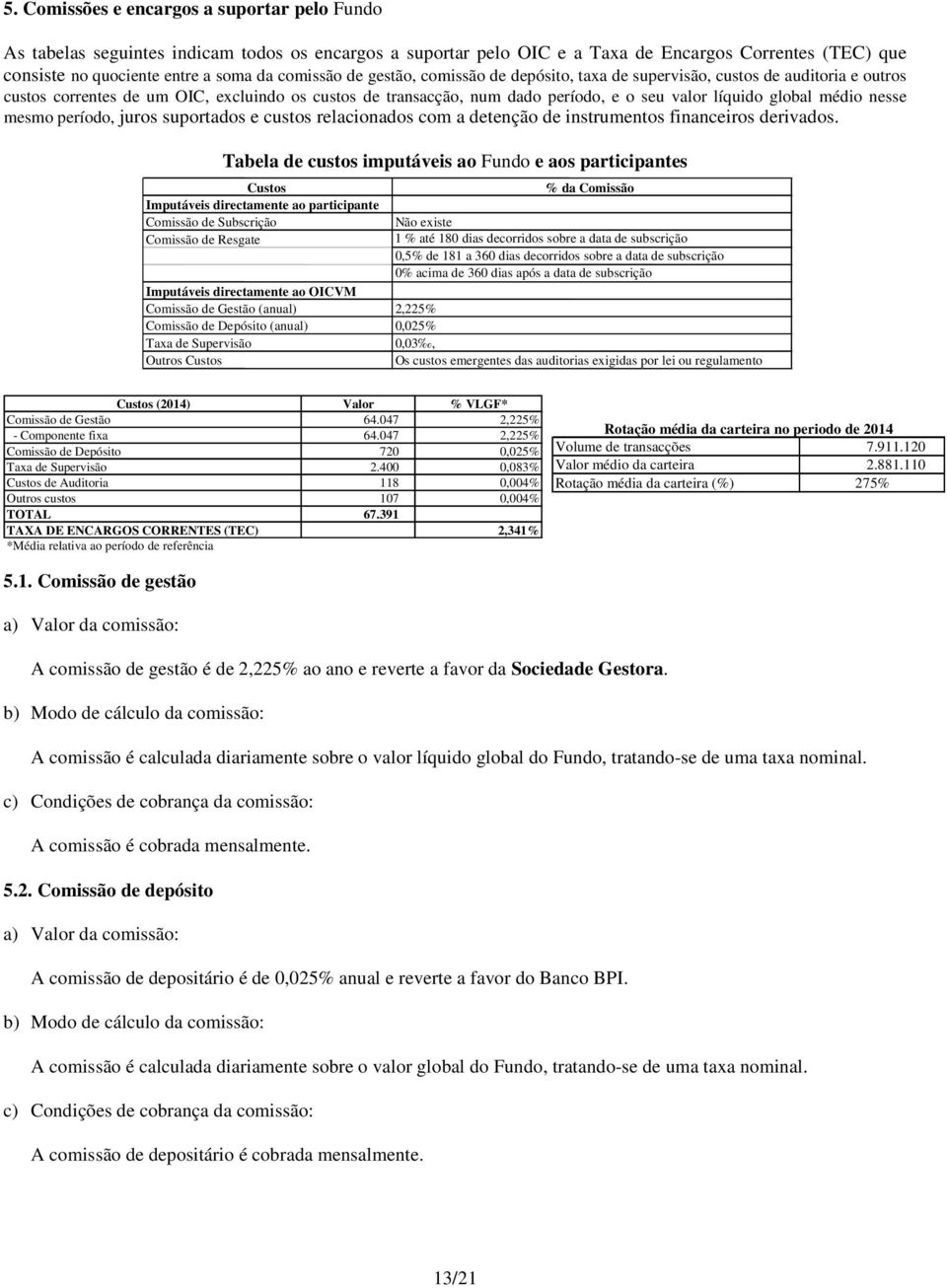 global médio nesse mesmo período, juros suportados e custos relacionados com a detenção de instrumentos financeiros derivados.