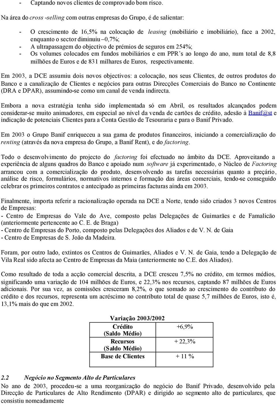 ultrapassagem do objectivo de prémios de seguros em 254%; - Os volumes colocados em fundos mobiliários e em PPR s ao longo do ano, num total de 8,8 milhões de Euros e de 831 milhares de Euros,