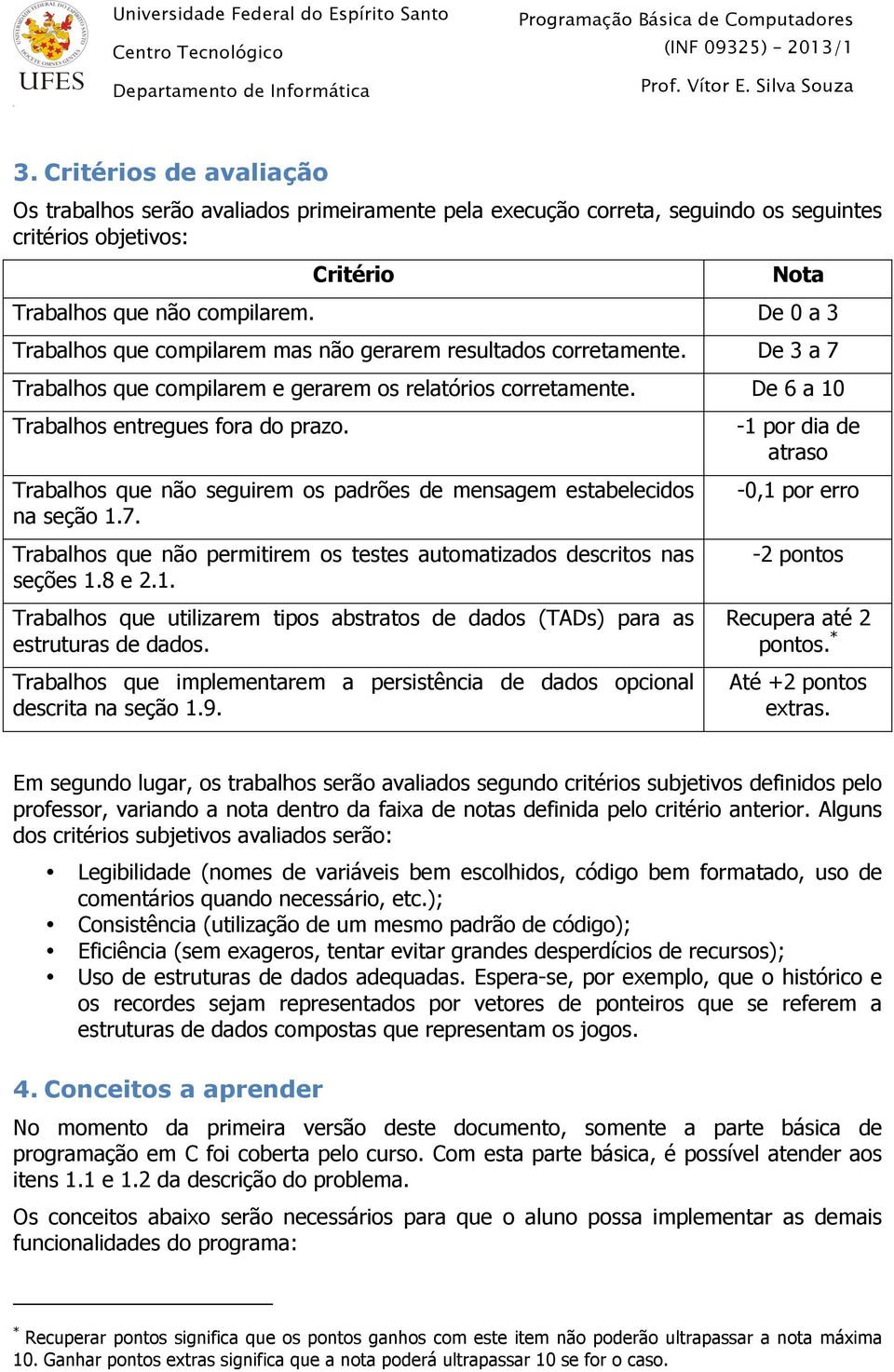 Trabalhos que não seguirem os padrões de mensagem estabelecidos na seção 1.7. Trabalhos que não permitirem os testes automatizados descritos nas seções 1.8 e 2.1. Trabalhos que utilizarem tipos abstratos de dados (TADs) para as estruturas de dados.