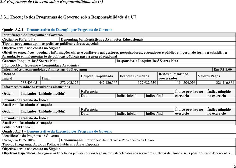 Objetivos específicos: produzir informações claras e confiáveis aos gestores, pesquisadores, educadores e público em geral, de forma a subsidiar a formulação e implementação de políticas públicas