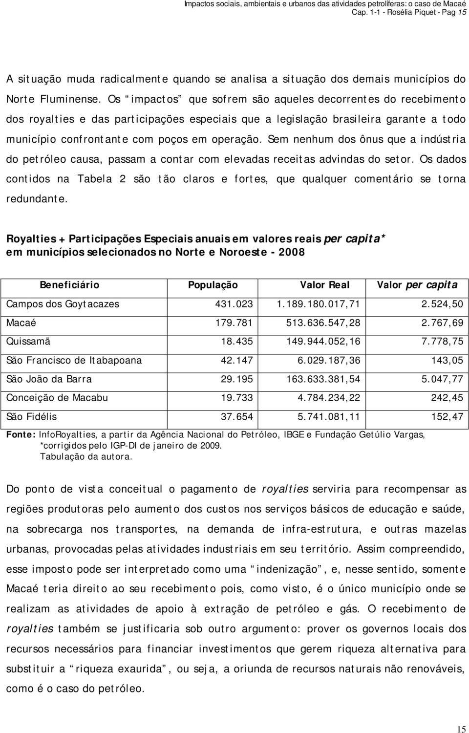 Sem nenhum dos ônus que a indústria do petróleo causa, passam a contar com elevadas receitas advindas do setor.