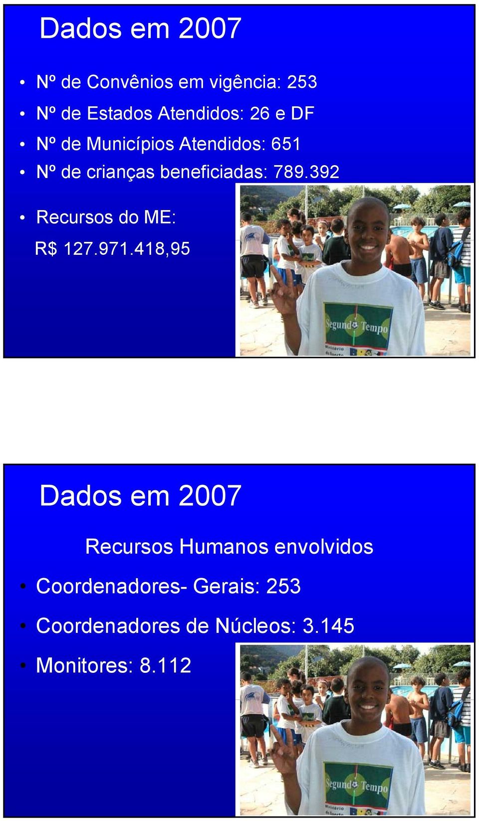 392 Recursos do ME: R$ 127.971.