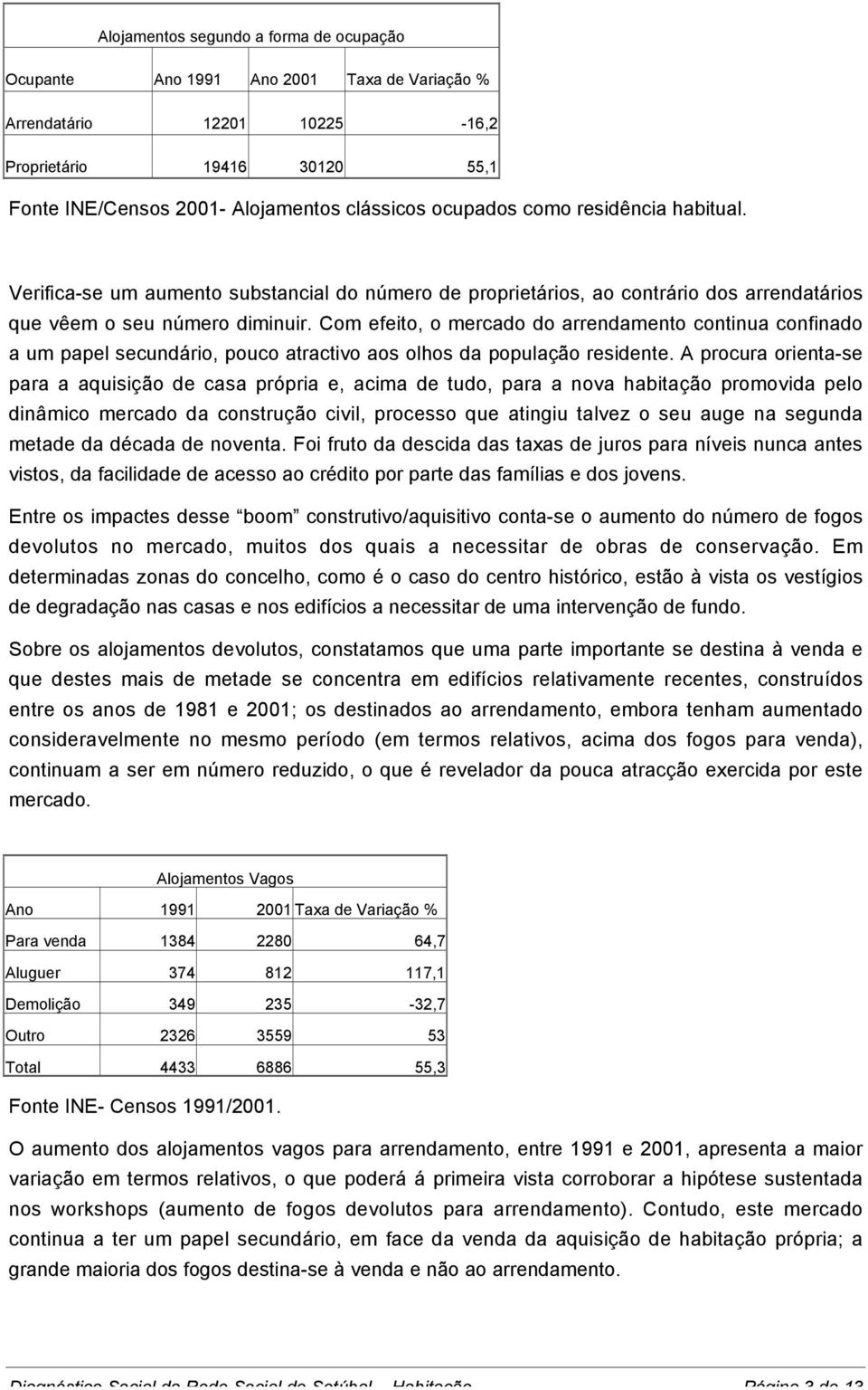 Com efeito, o mercado do arrendamento continua confinado a um papel secundário, pouco atractivo aos olhos da população residente.