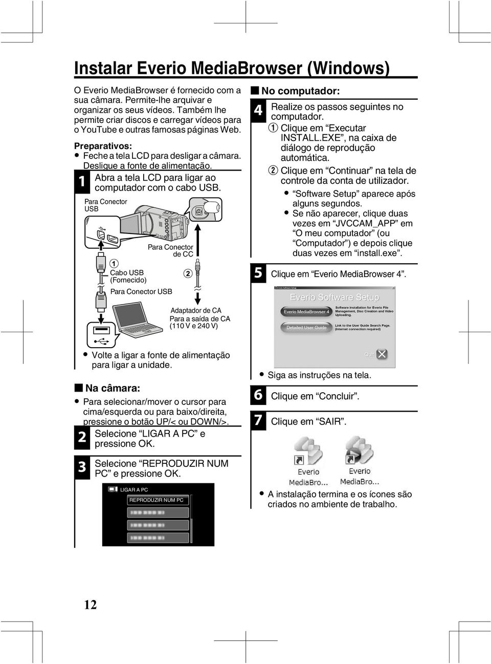 Adaptador de CA Para a saída de CA (110 V