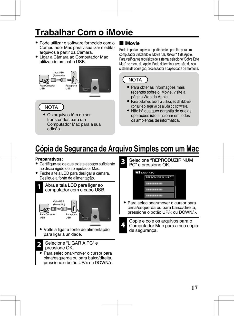 (Fornecido) Para porta USB 2 3