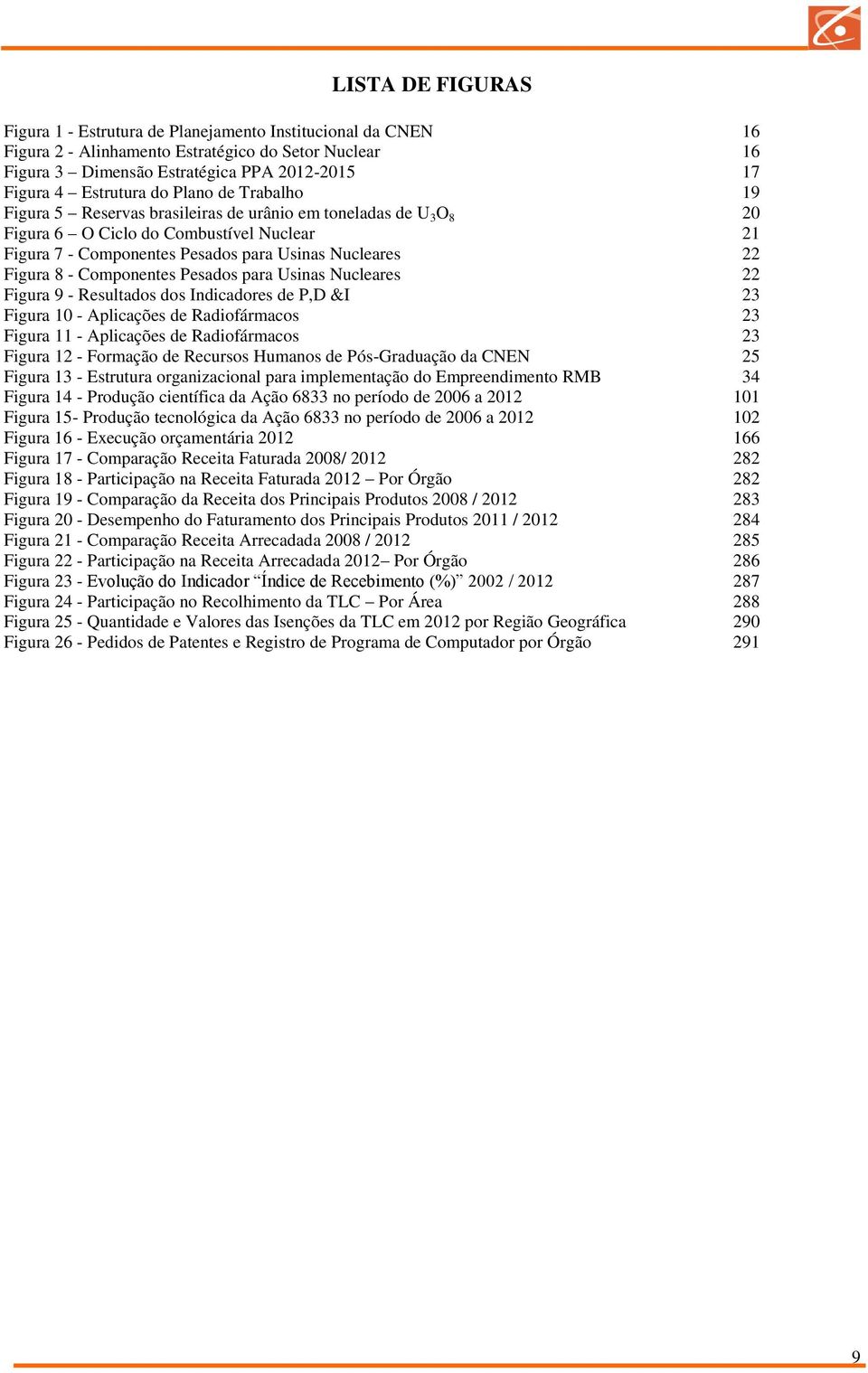 - Componentes Pesados para Usinas Nucleares 22 Figura 9 - Resultados dos Indicadores de P,D &I 23 Figura 10 - Aplicações de Radiofármacos 23 Figura 11 - Aplicações de Radiofármacos 23 Figura 12 -