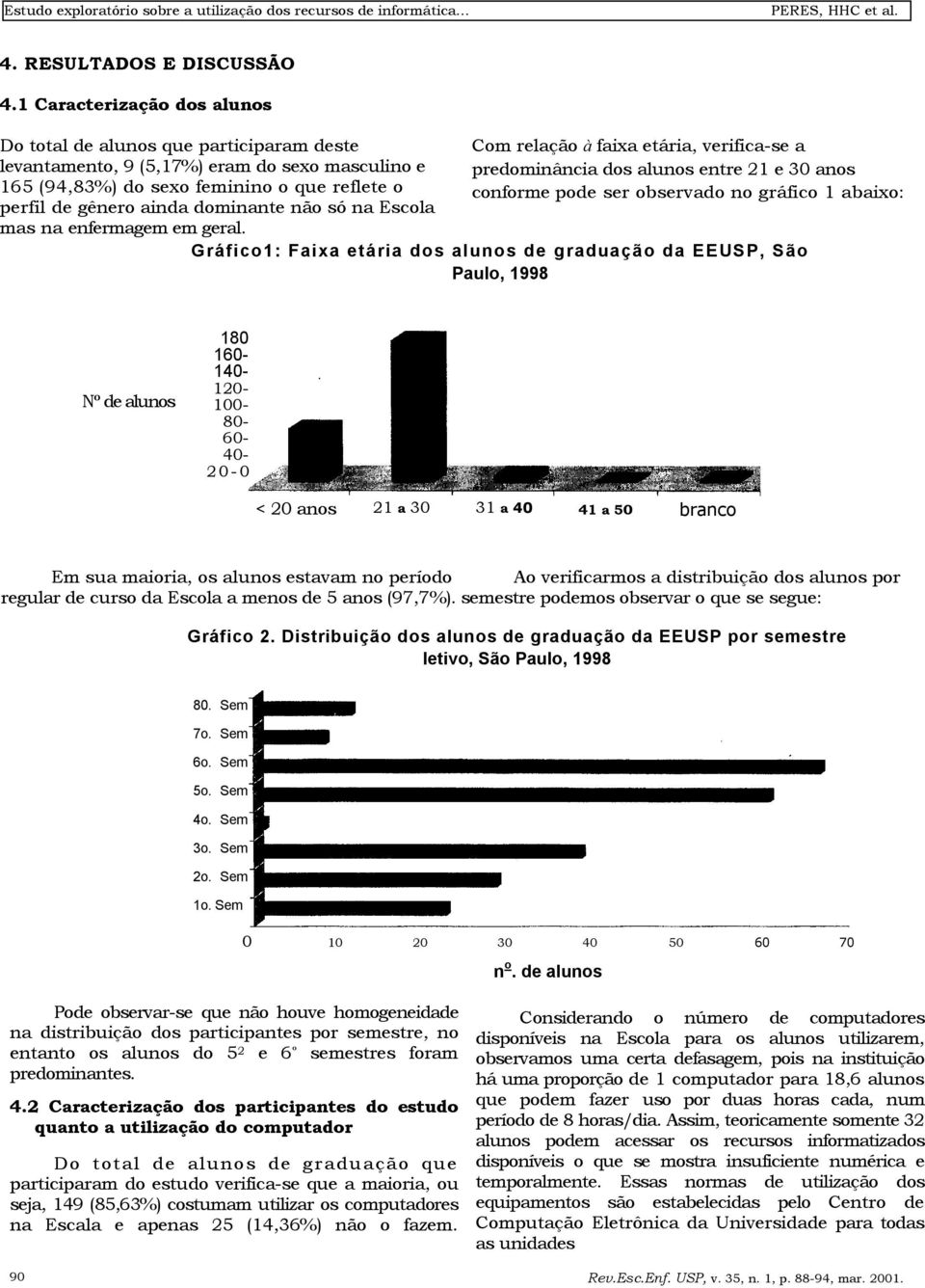 não só na Escola mas na enfermagem em geral.