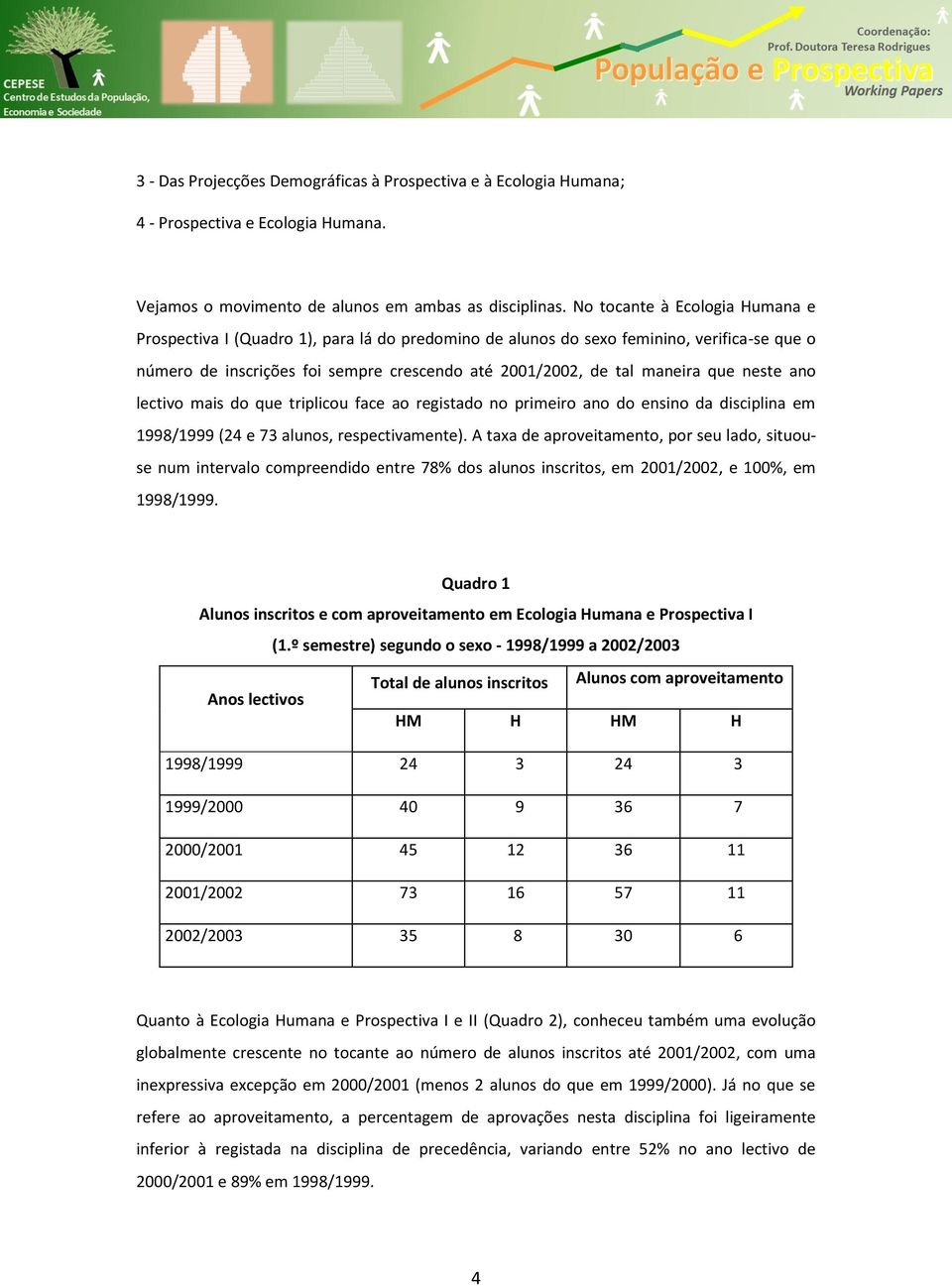 neste ano lectivo mais do que triplicou face ao registado no primeiro ano do ensino da disciplina em 1998/1999 (24 e 73 alunos, respectivamente).