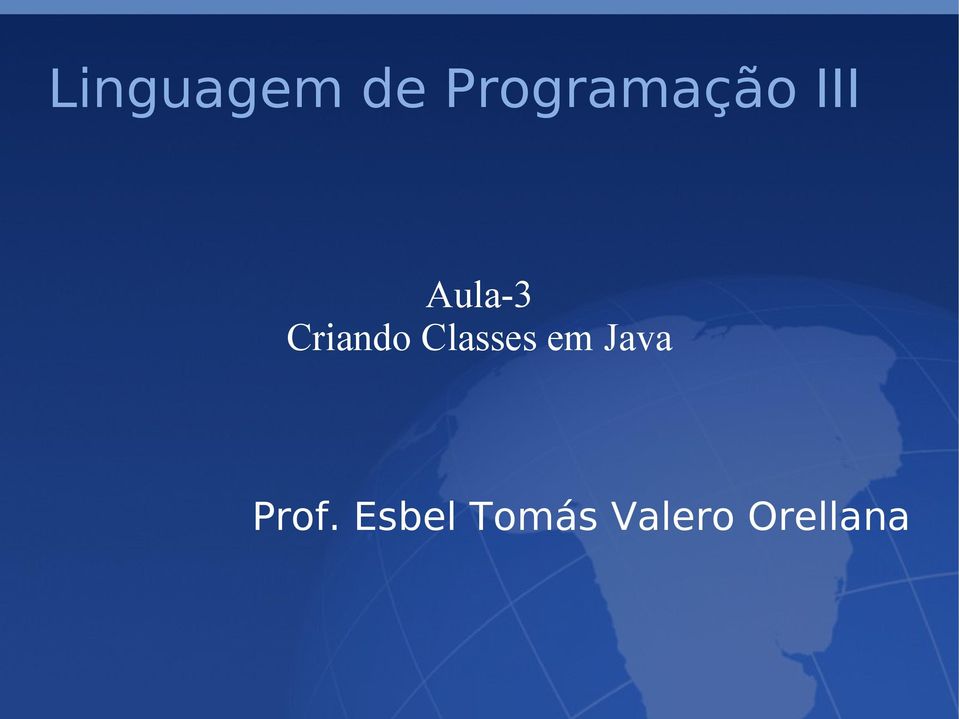 Criando Classes em Java