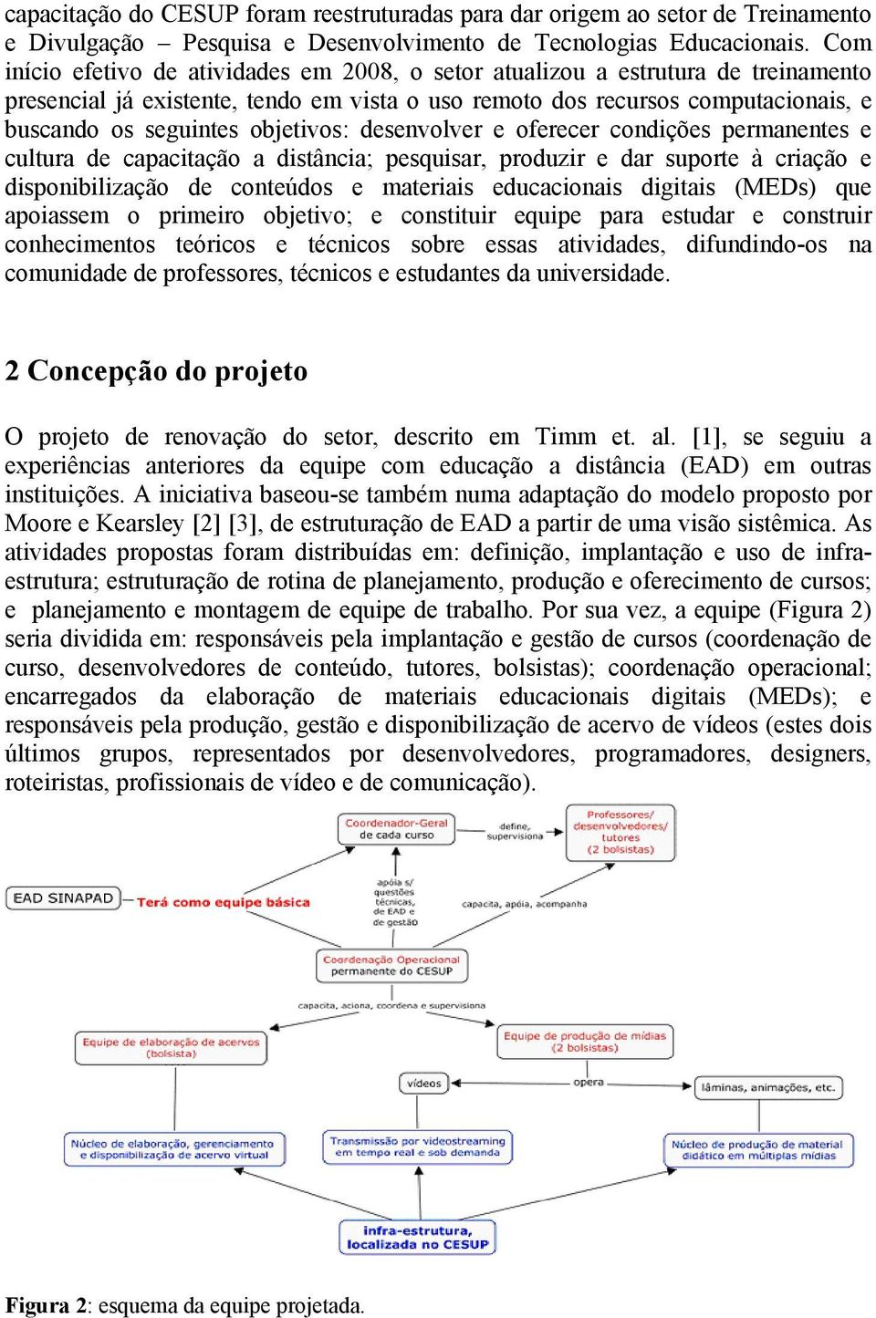 objetivos: desenvolver e oferecer condições permanentes e cultura de capacitação a distância; pesquisar, produzir e dar suporte à criação e disponibilização de conteúdos e materiais educacionais