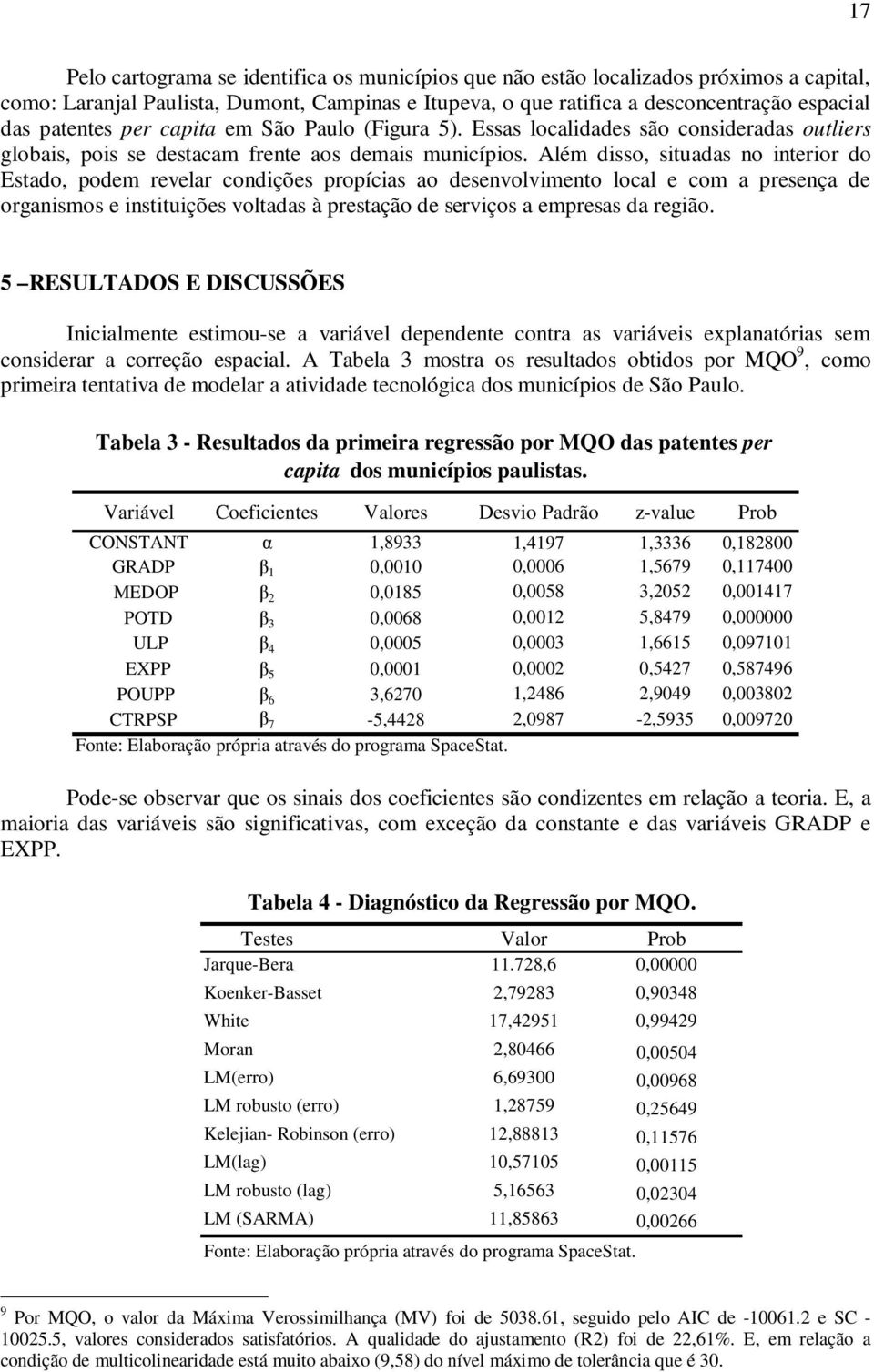 Além disso, situadas no interior do Estado, podem revelar condições propícias ao desenvolvimento local e com a presença de organismos e instituições voltadas à prestação de serviços a empresas da