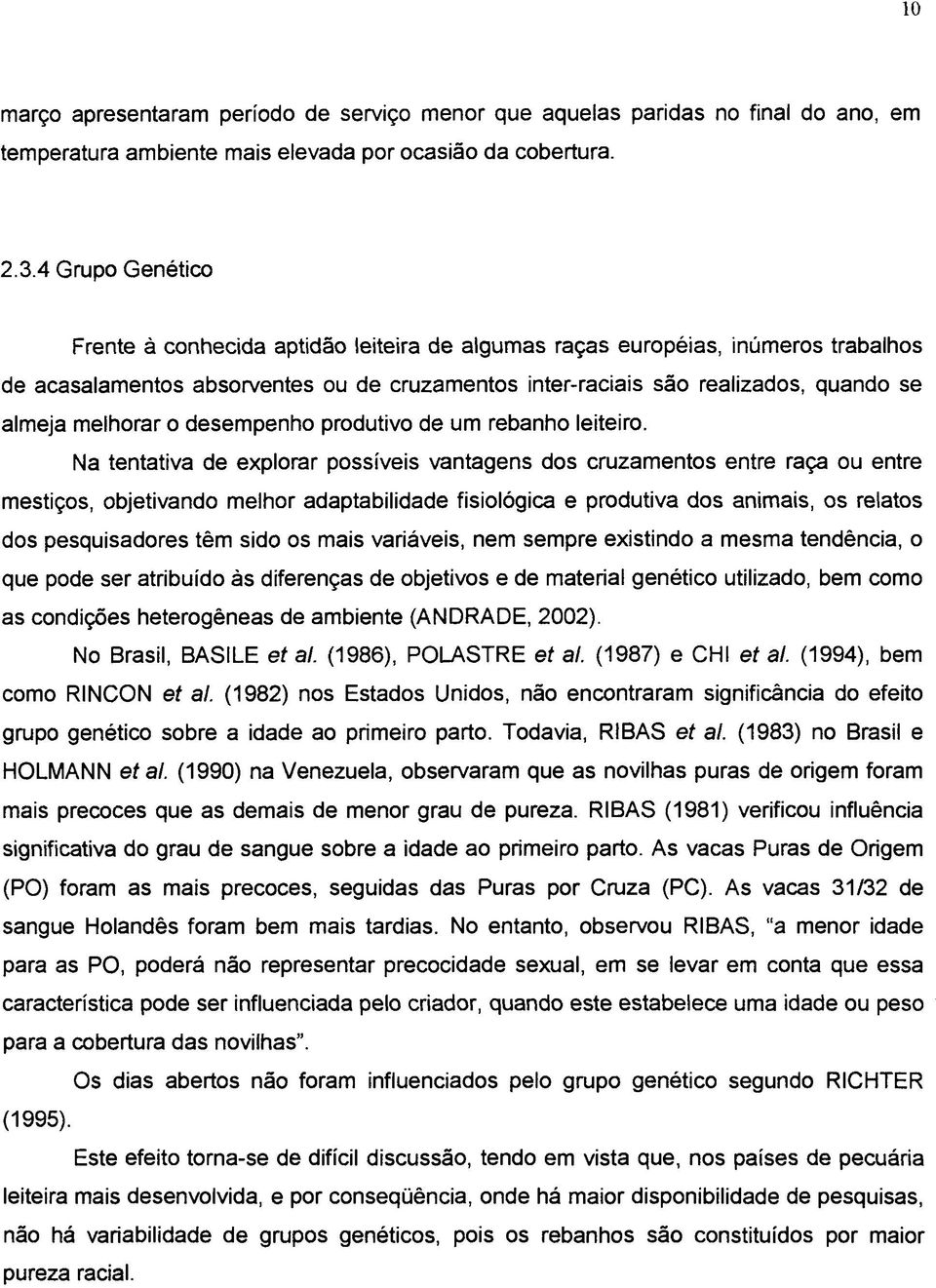 melhorar o desempenho produtivo de um rebanho leiteiro.