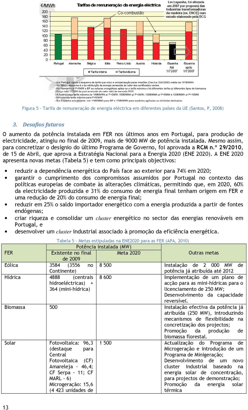 Mesmo assim, para concretizar o desígnio do último Programa de Governo, foi aprovada a RCM n.º 29/2010, de 15 de Abril, que aprova a Estratégia Nacional para a Energia 2020 (ENE 2020).