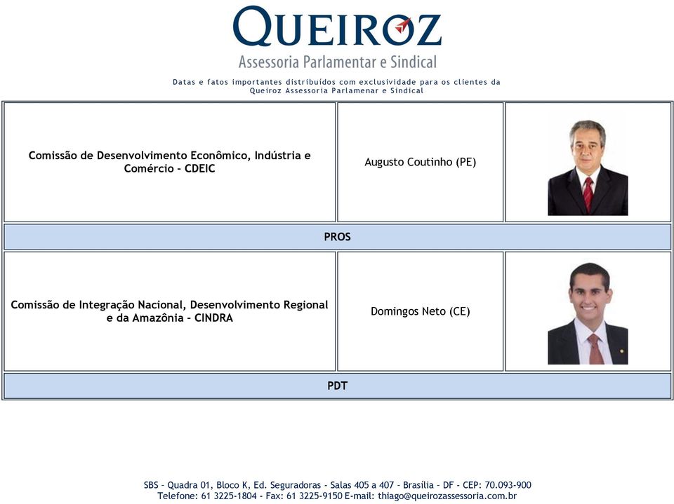 Comissão de Integração Nacional, Desenvolvimento