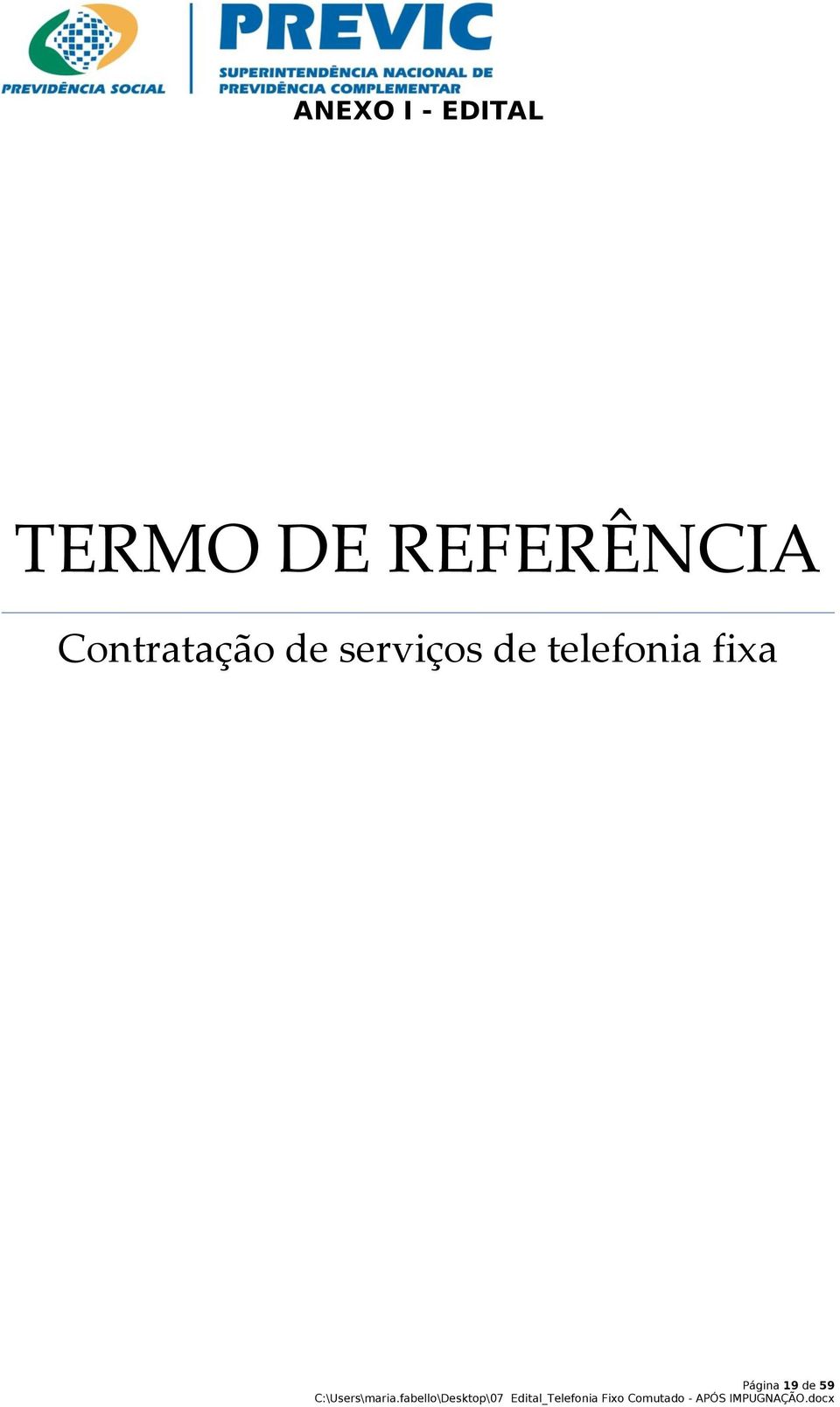 Contratação de serviços