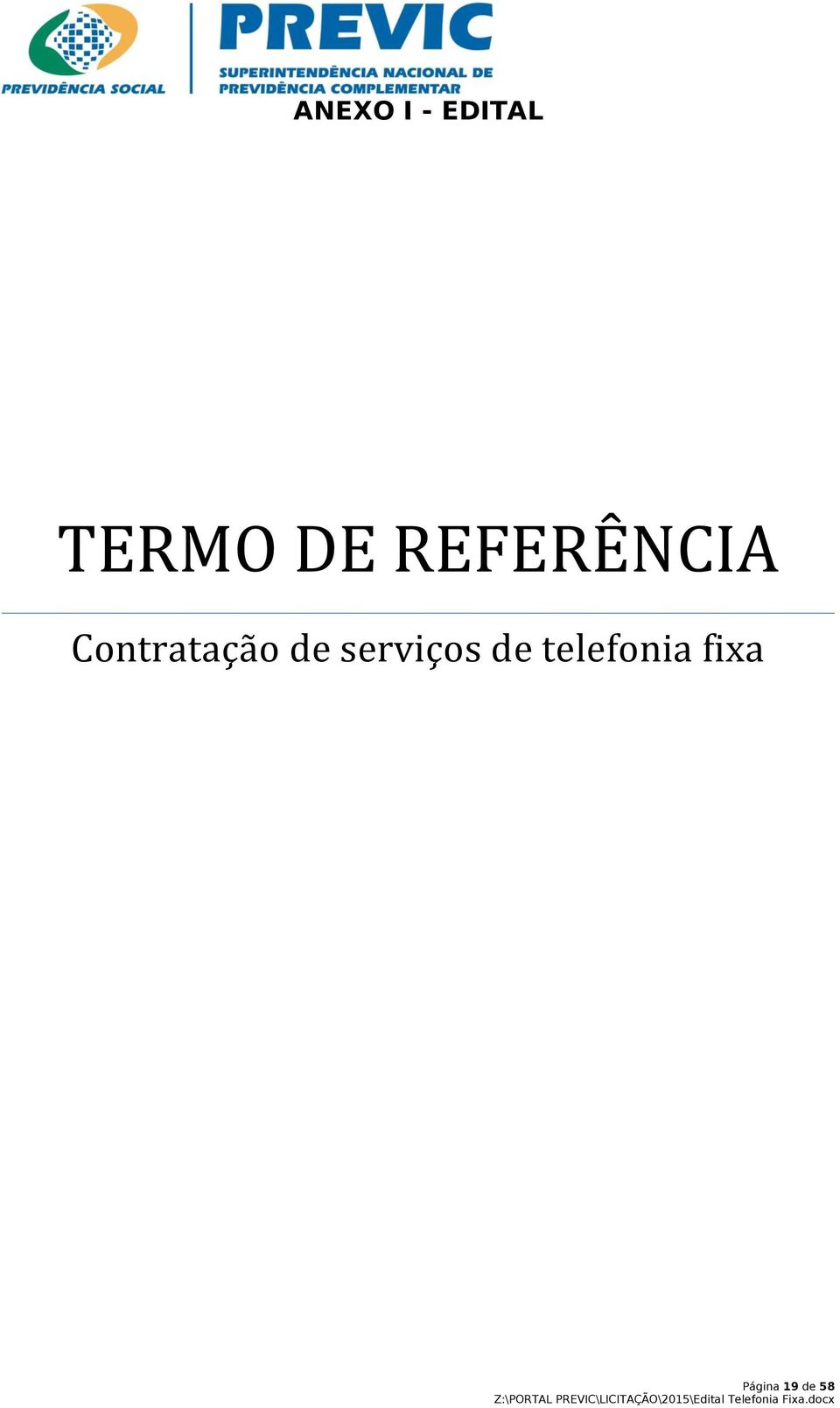 Contratação de serviços