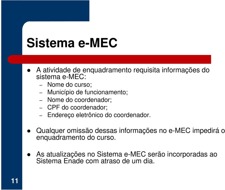 eletrônico do coordenador.