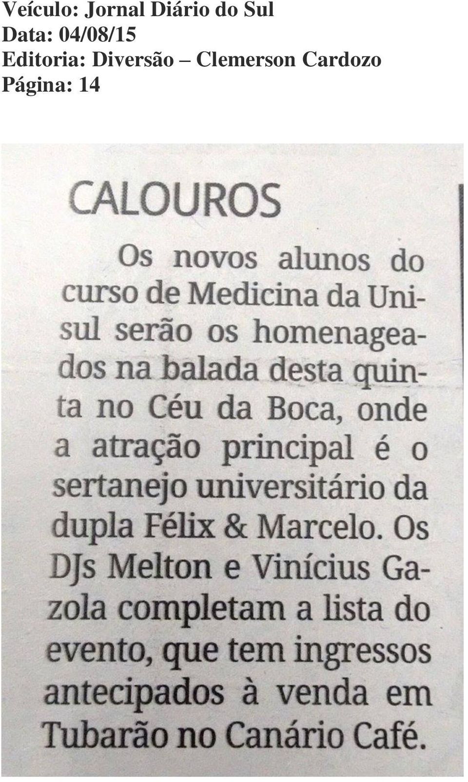 Editoria: Diversão