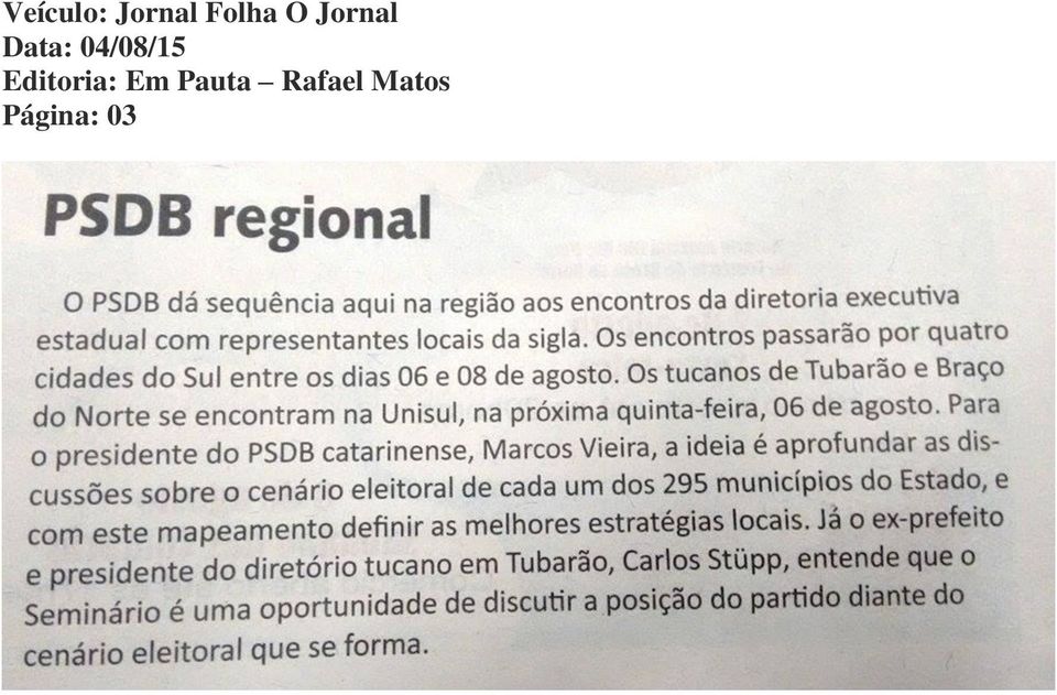 Editoria: Em Pauta