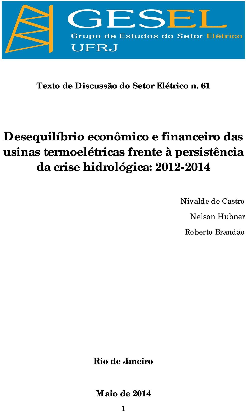 termoelétricas frente à persistência da crise hidrológica: