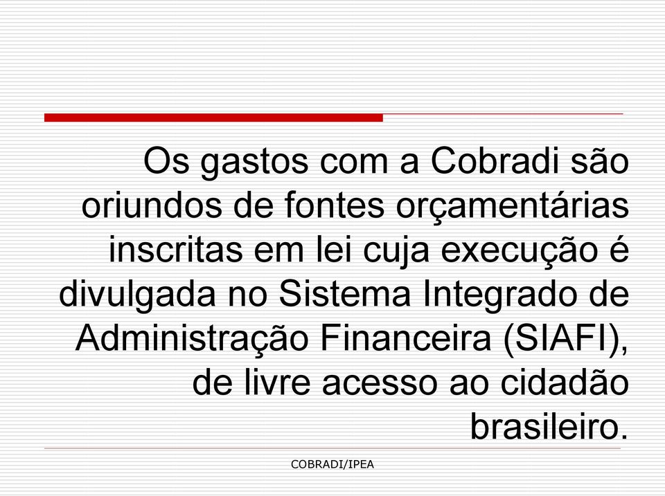 divulgada no Sistema Integrado de Administração