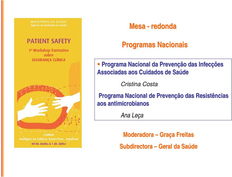 Costa Programa Nacional de Prevenção das Resistências