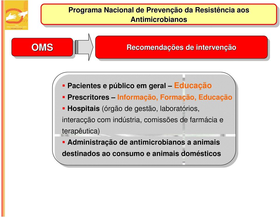 Hospitais (órgão de gestão, laboratórios, interacção com indústria, comissões de farmácia