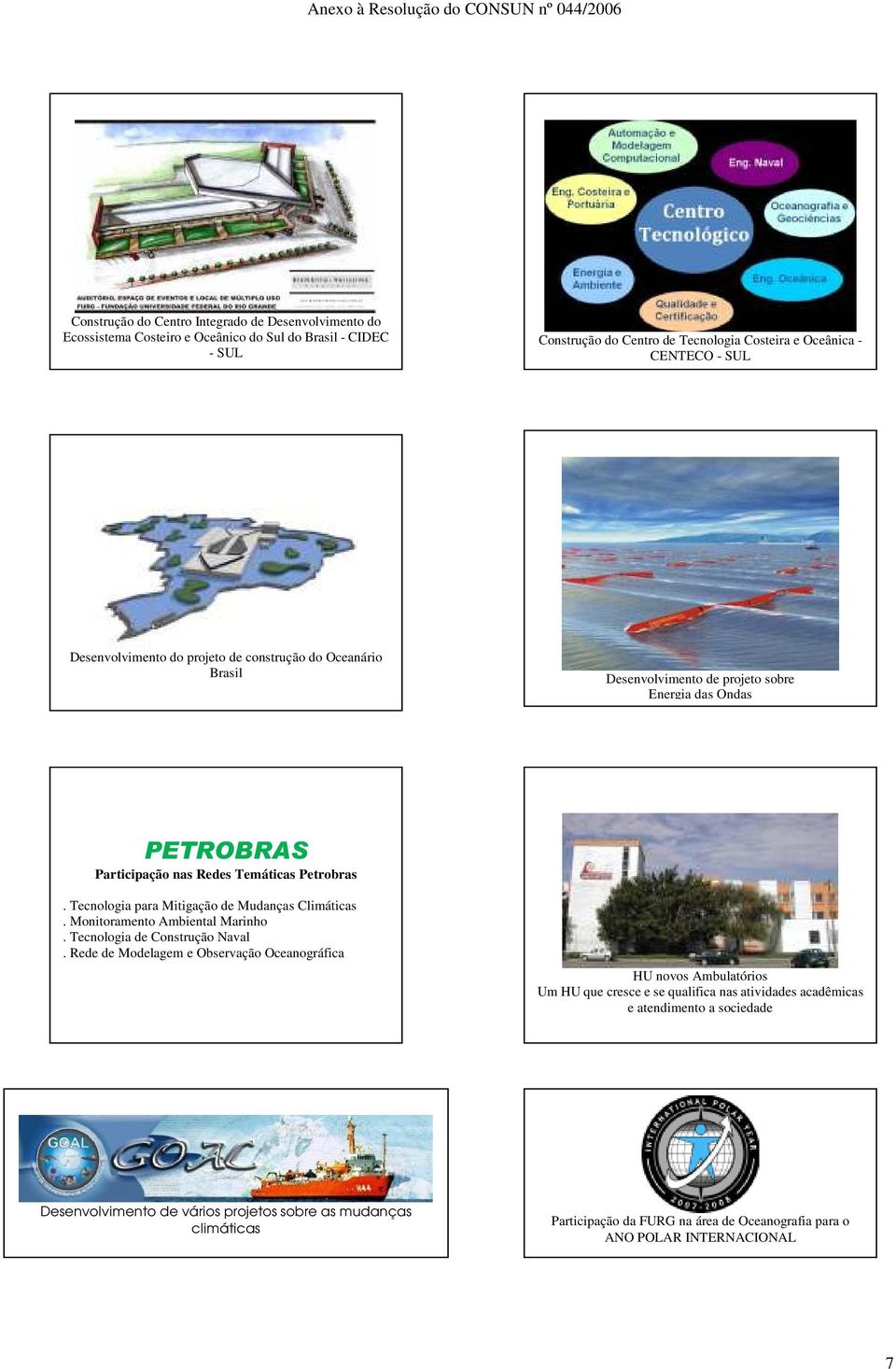 Tecnologia para Mitigação de Mudanças Climáticas. Monitoramento Ambiental Marinho. Tecnologia de Construção Naval.
