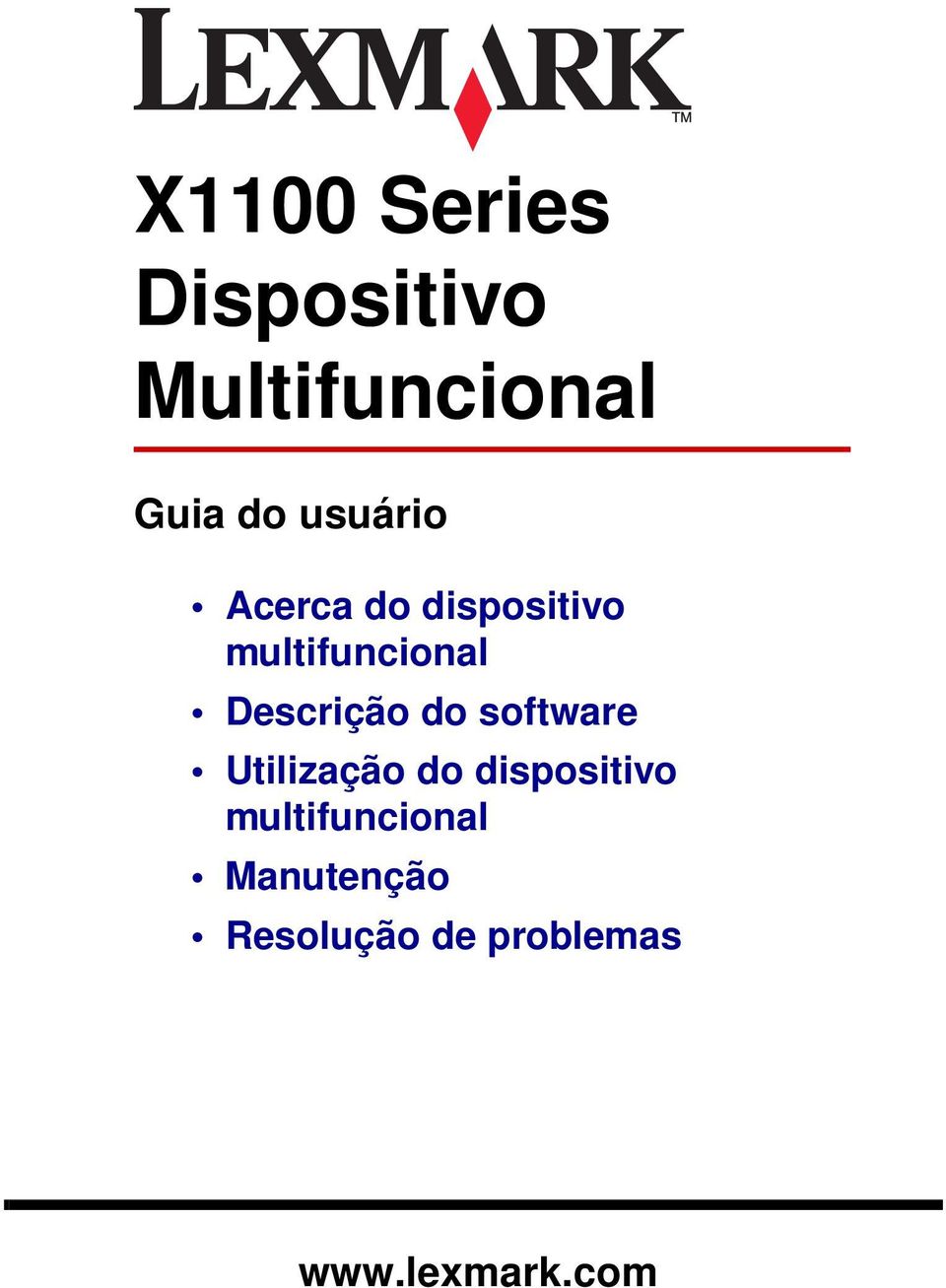 Descrição do software Utilização do dispositivo