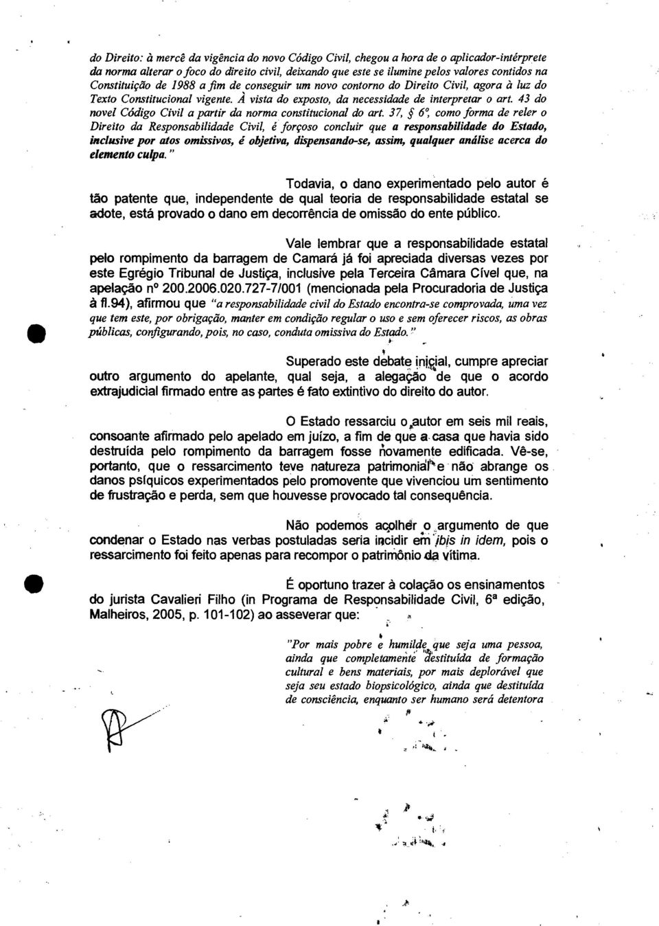 43 do novel Código Civil a partir da norma constitucional do art.
