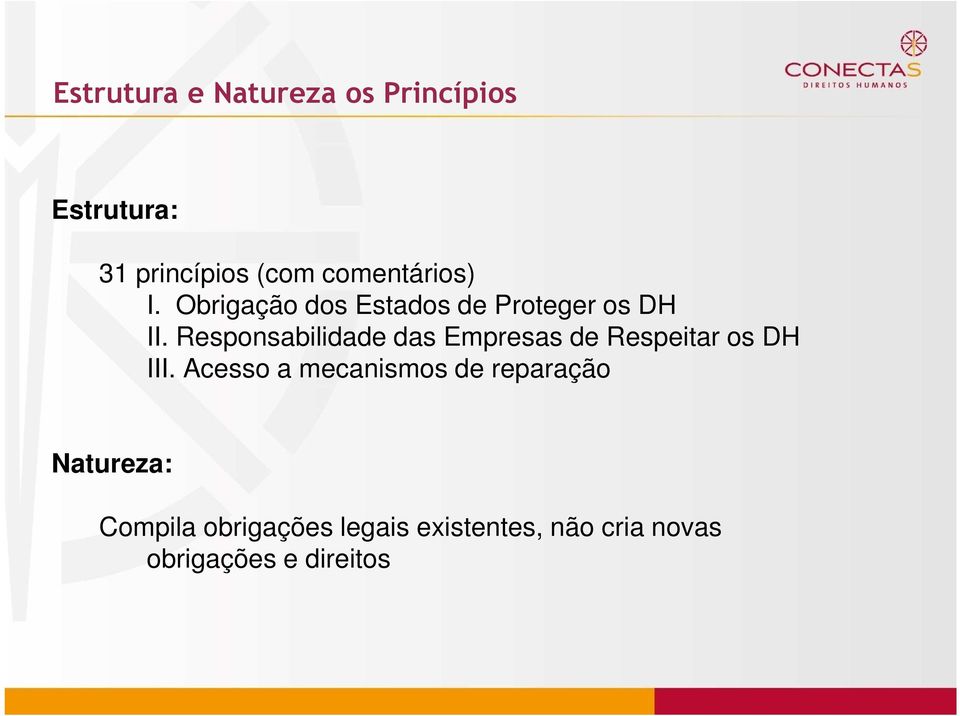 Responsabilidade das Empresas de Respeitar os DH III.