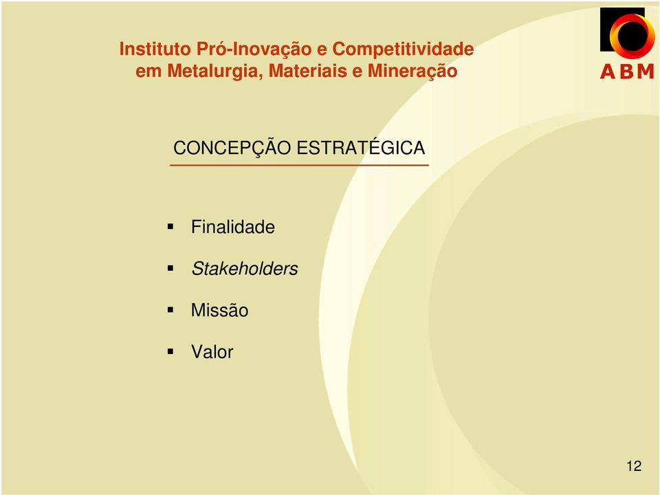 Materiais e Mineração CONCEPÇÃO