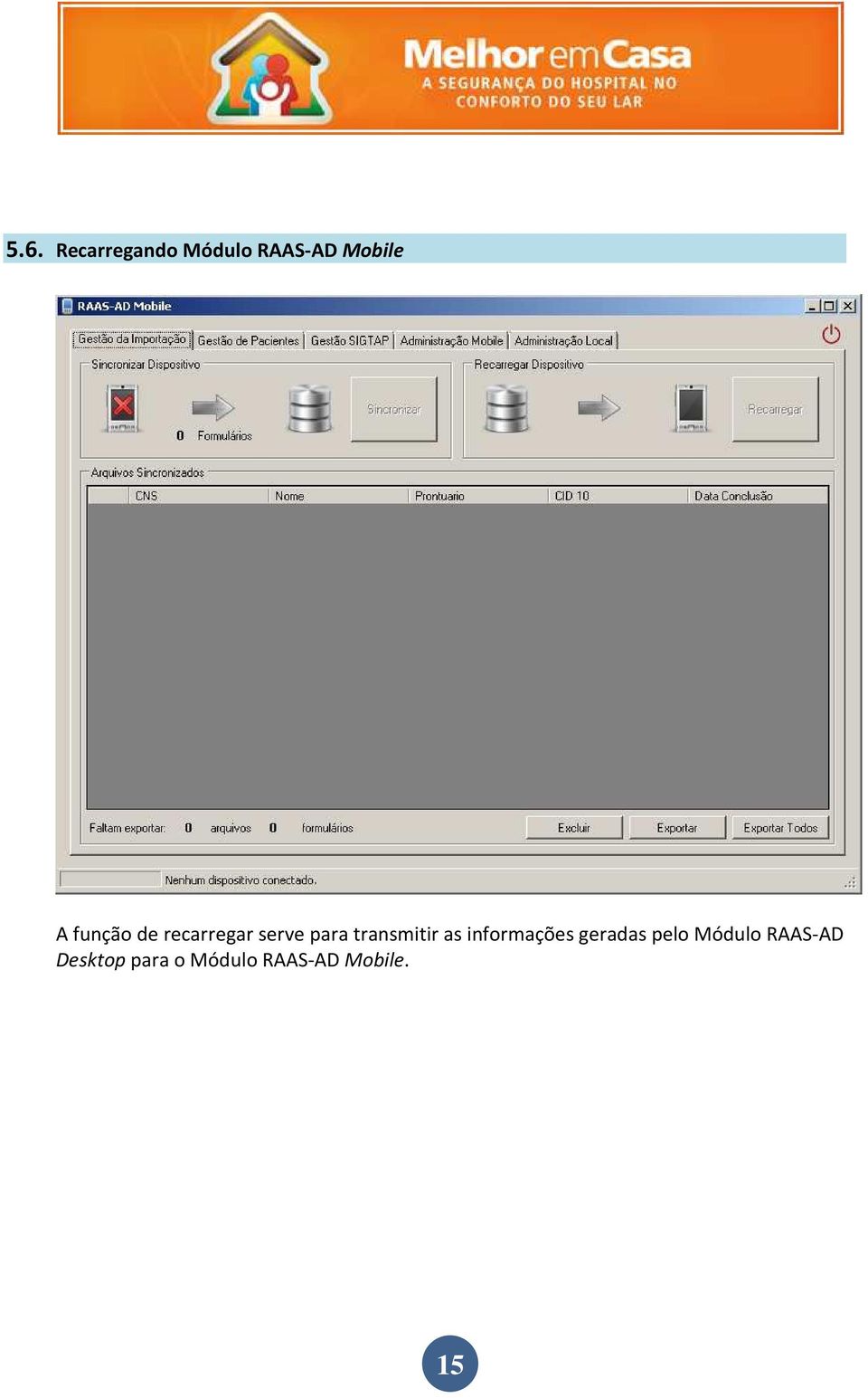 transmitir as informações geradas pelo