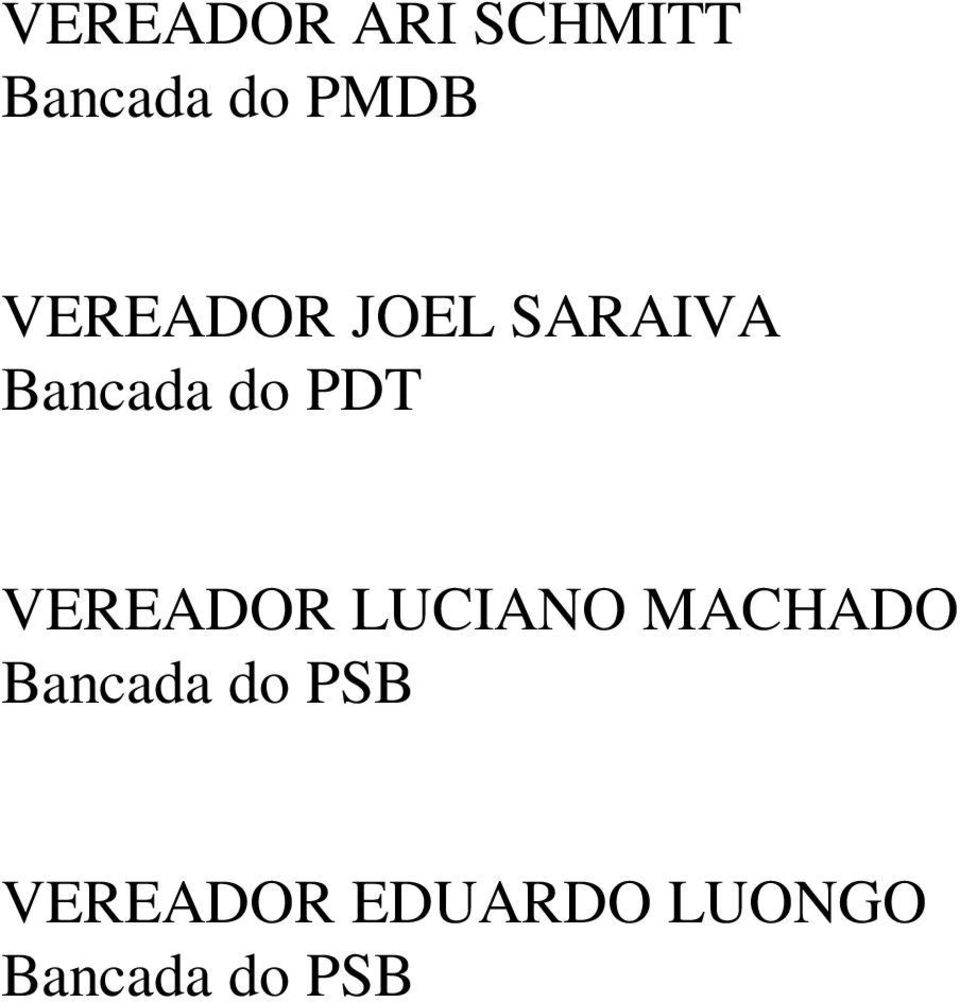 PMDB Bancada do