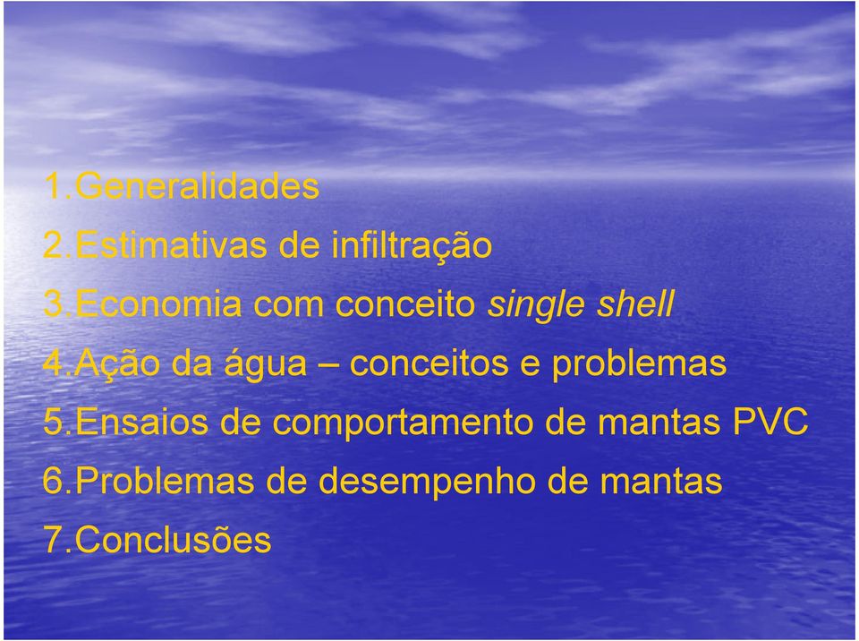 Ação da água conceitos e problemas 5.