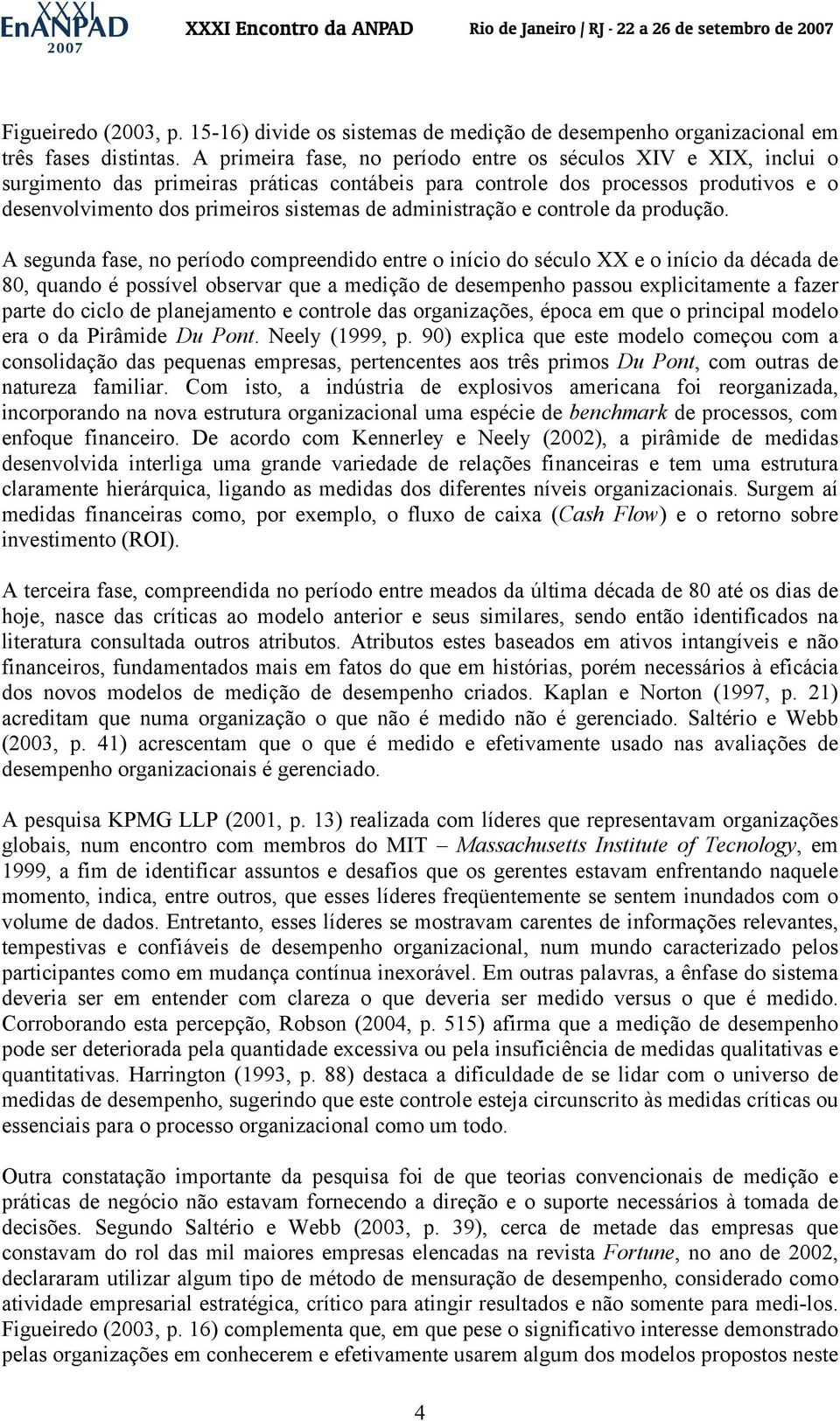 administração e controle da produção.