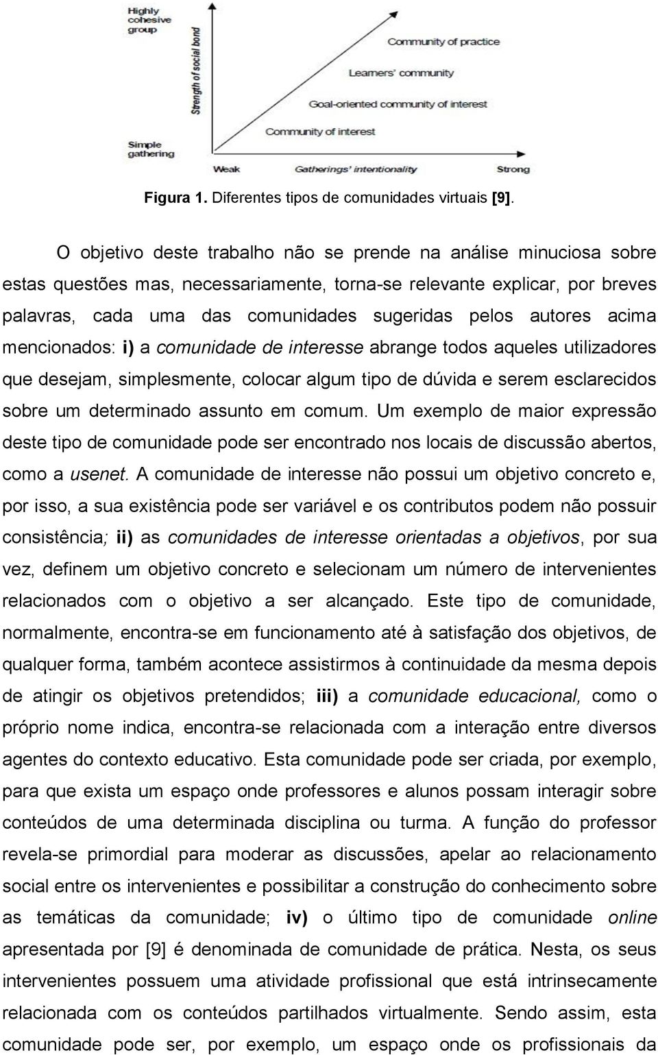 autores acima mencionados: i) a comunidade de interesse abrange todos aqueles utilizadores que desejam, simplesmente, colocar algum tipo de dúvida e serem esclarecidos sobre um determinado assunto em