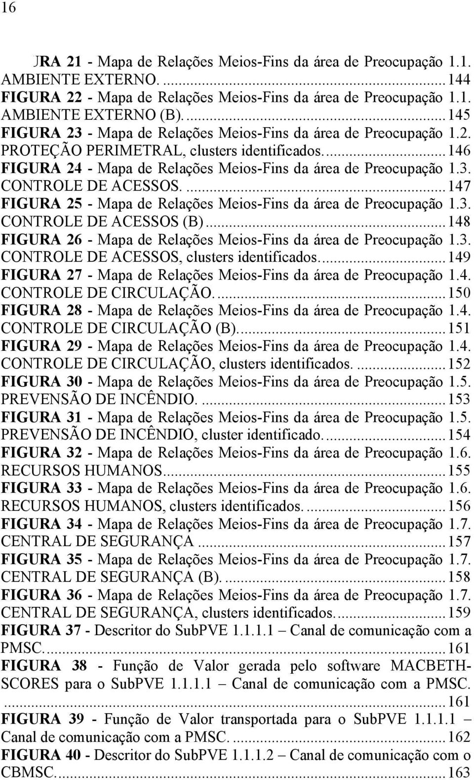 ... 147 FIGURA 25 - Mapa de Relações Meios-Fins da área de Preocupação 1.3. CONTROLE DE ACESSOS (B)... 148 FIGURA 26 - Mapa de Relações Meios-Fins da área de Preocupação 1.3. CONTROLE DE ACESSOS, clusters identificados.