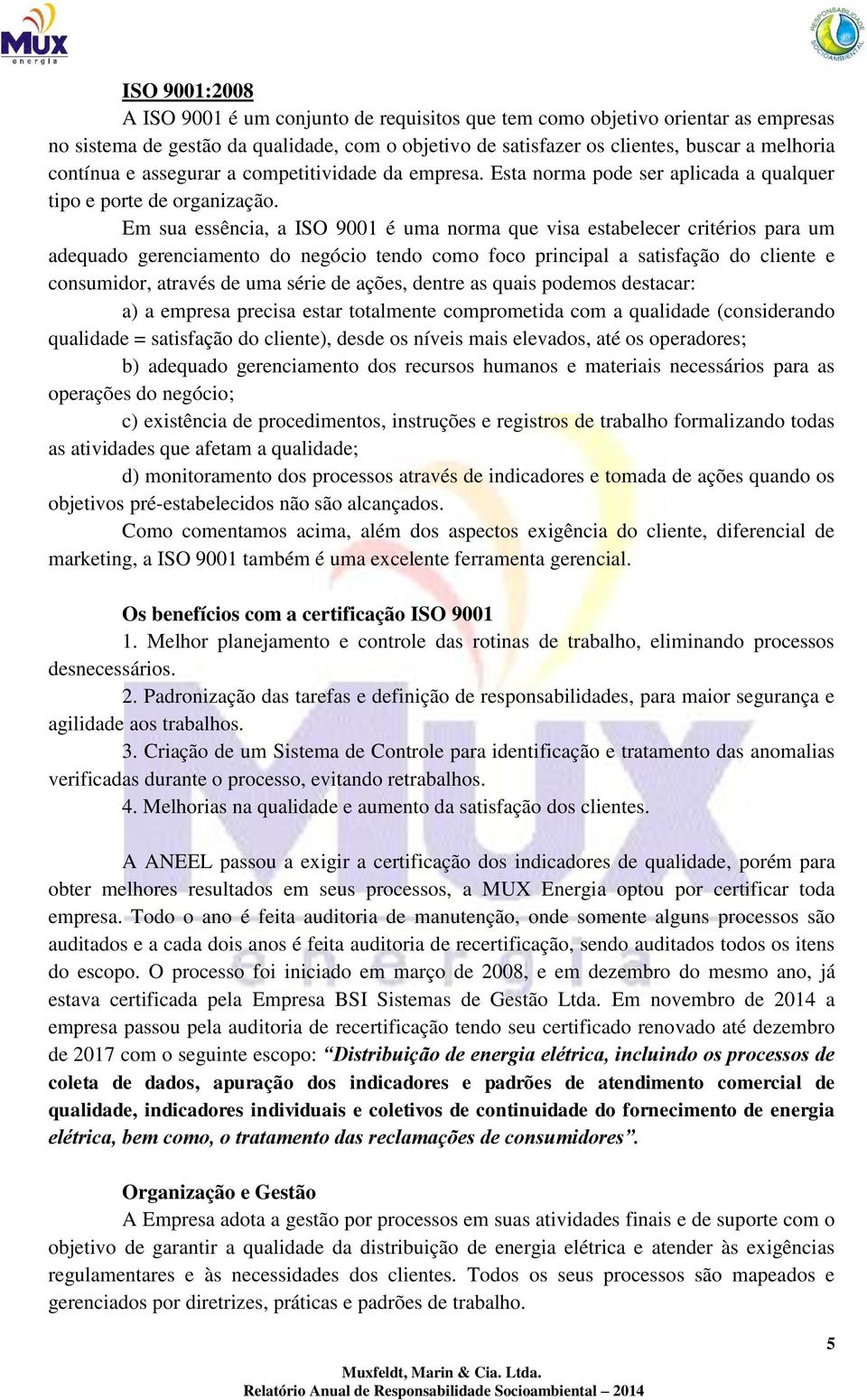 Em sua essência, a ISO 9001 é uma norma que visa estabelecer critérios para um adequado gerenciamento do negócio tendo como foco principal a satisfação do cliente e consumidor, através de uma série