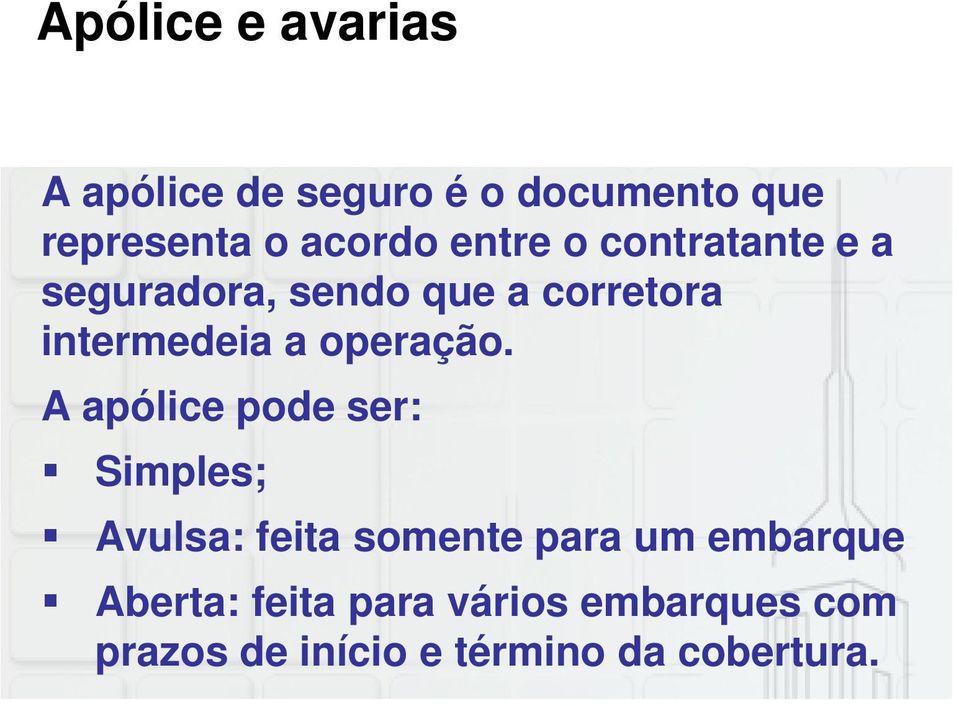 operação.