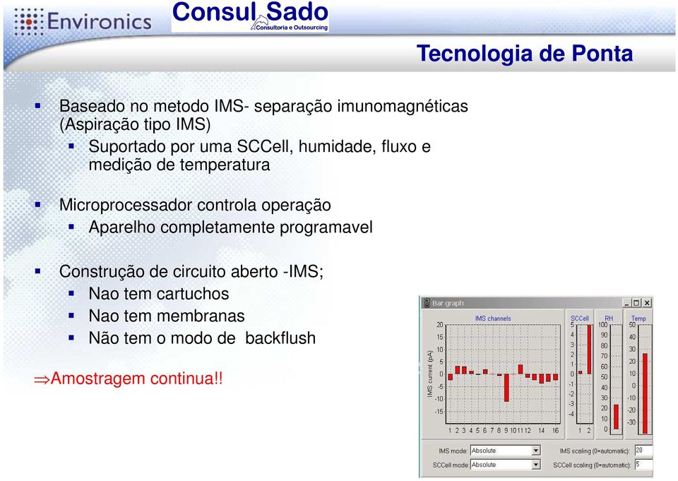 Microprocessador controla operação Aparelho completamente programavel Construção de